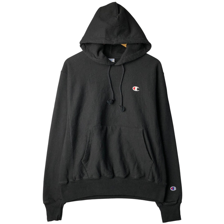 Champion REVERSE WEAVE Reverse Weave Sweat Pullover Hoodie Men's M cotton black type Vintage Second Hand
