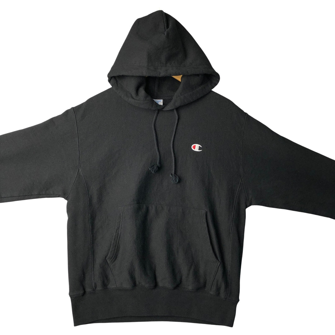 Champion REVERSE WEAVE Reverse Weave Sweat Pullover Hoodie Men's M cotton black type Vintage Second Hand