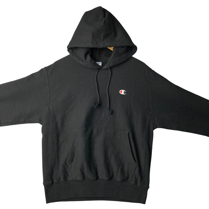 Champion REVERSE WEAVE Reverse Weave Sweat Pullover Hoodie Men's M cotton black type Vintage Second Hand