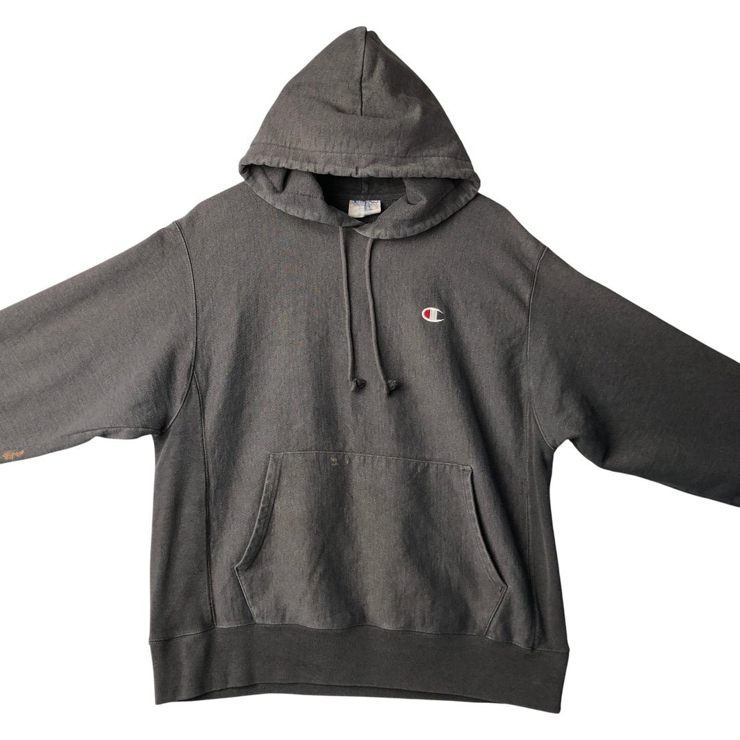 Champion REVERSE WEAVE Reverse Weave Sweat Pullover Hoodie Men's L size cotton gray type Vintage Second Hand