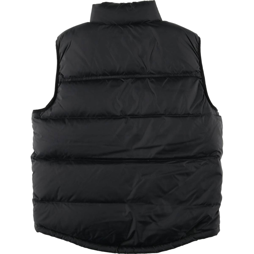 LLBean Goose Down Vest, Men's Size L Nylon black type Vintage Second Hand
