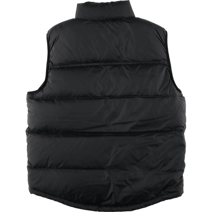 LLBean Goose Down Vest, Men's Size L Nylon black type Vintage Second Hand
