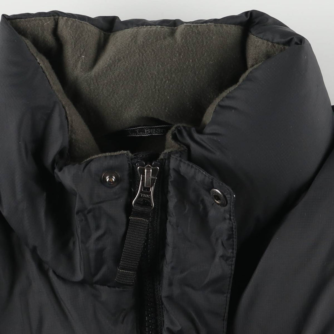 LLBean Goose Down Vest, Men's Size L Nylon black type Vintage Second Hand