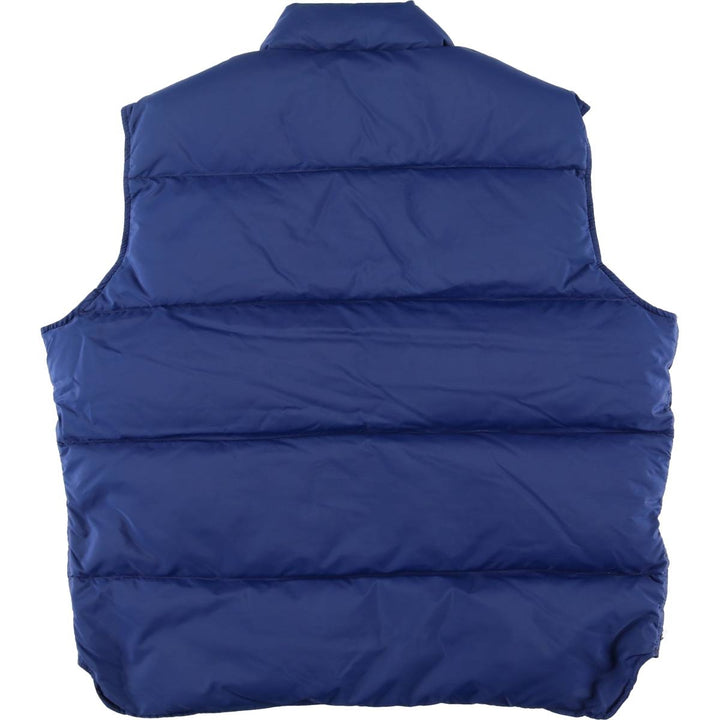 BLACK BEAR Down Vest, Made in USA, Men's XL Nylon blue type Vintage Second Hand