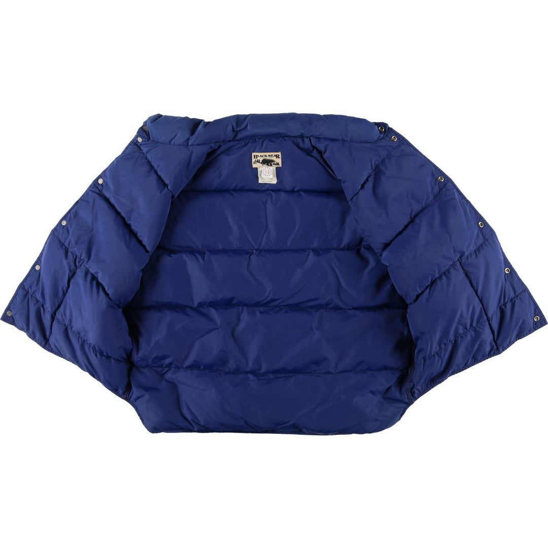 BLACK BEAR Down Vest, Made in USA, Men's XL Nylon blue type Vintage Second Hand