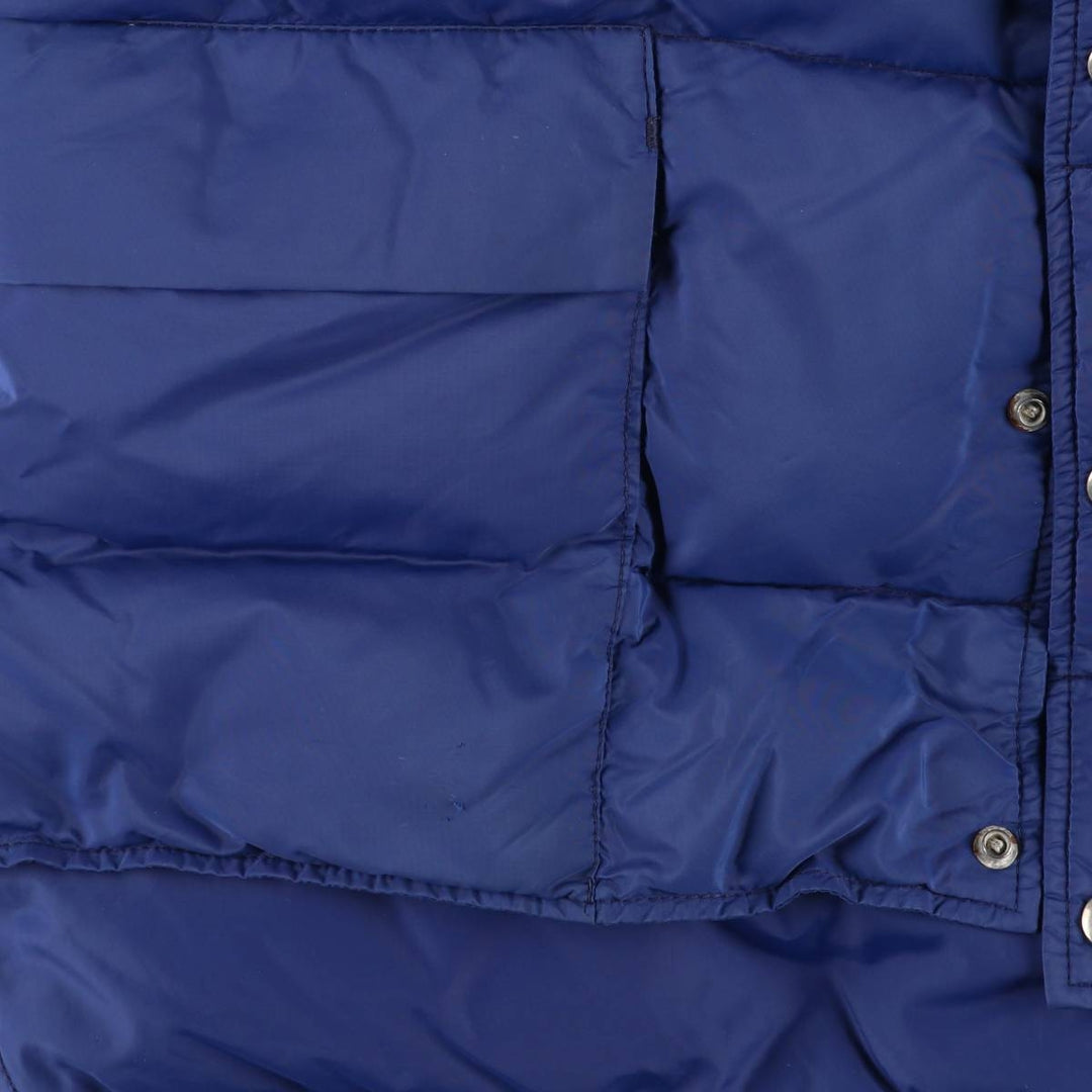BLACK BEAR Down Vest, Made in USA, Men's XL Nylon blue type Vintage Second Hand