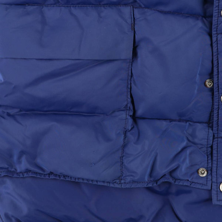 BLACK BEAR Down Vest, Made in USA, Men's XL Nylon blue type Vintage Second Hand