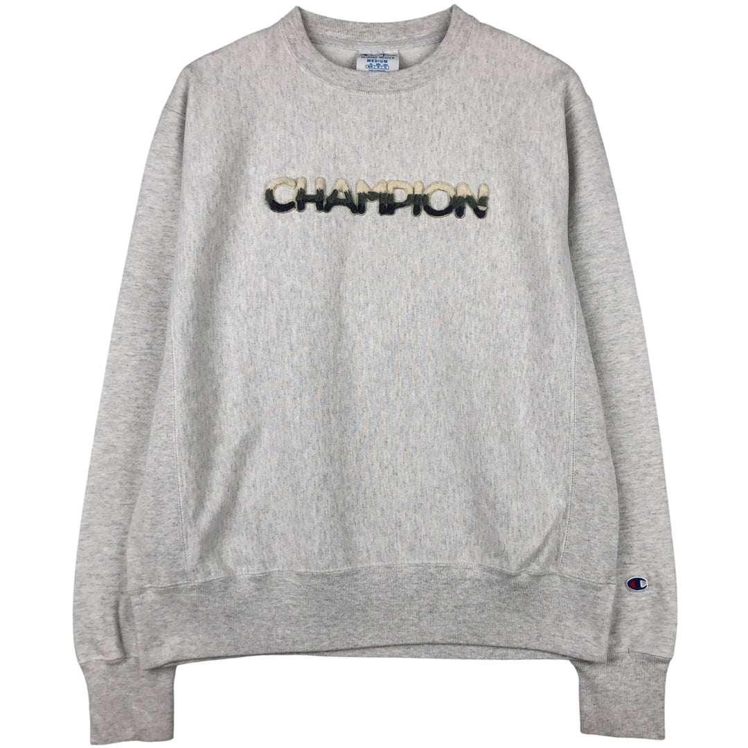 Champion REVERSE WEAVE Reverse Weave Logo Sweatshirt, Men's Size M cotton gray type Vintage Second Hand