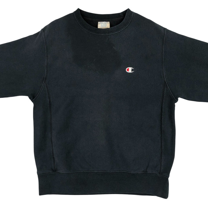 Champion REVERSE WEAVE Reverse Weave One Point Logo Sweatshirt Trainer Men's M cotton black type Vintage Second Hand