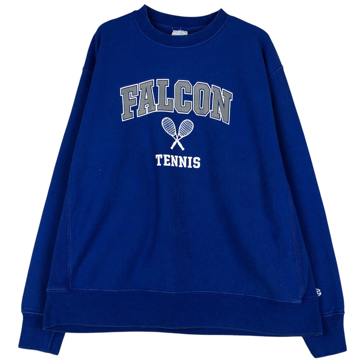 Champion REVERSE WEAVE Reverse Weave Printed Sweatshirt Trainer Men's XL cotton blue type Vintage Second Hand