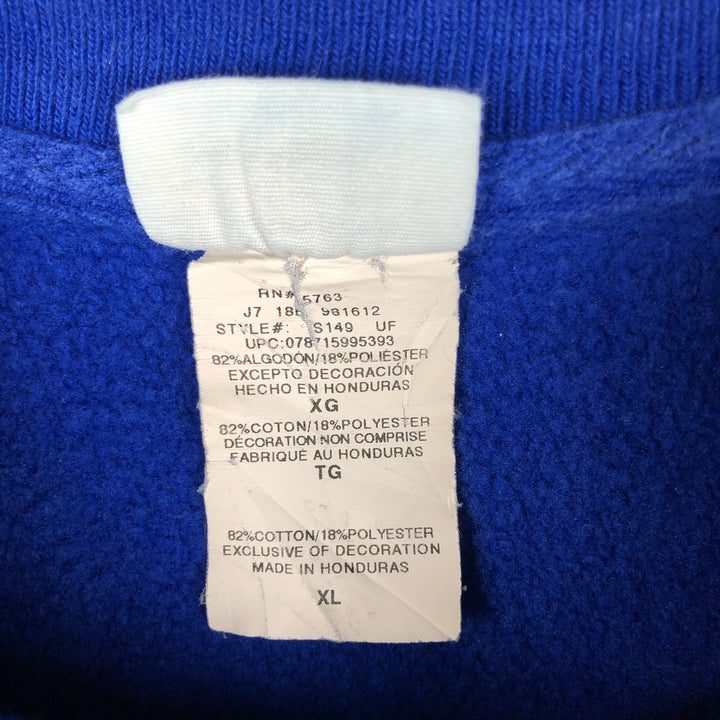 Champion REVERSE WEAVE Reverse Weave Printed Sweatshirt Trainer Men's XL cotton blue type Vintage Second Hand