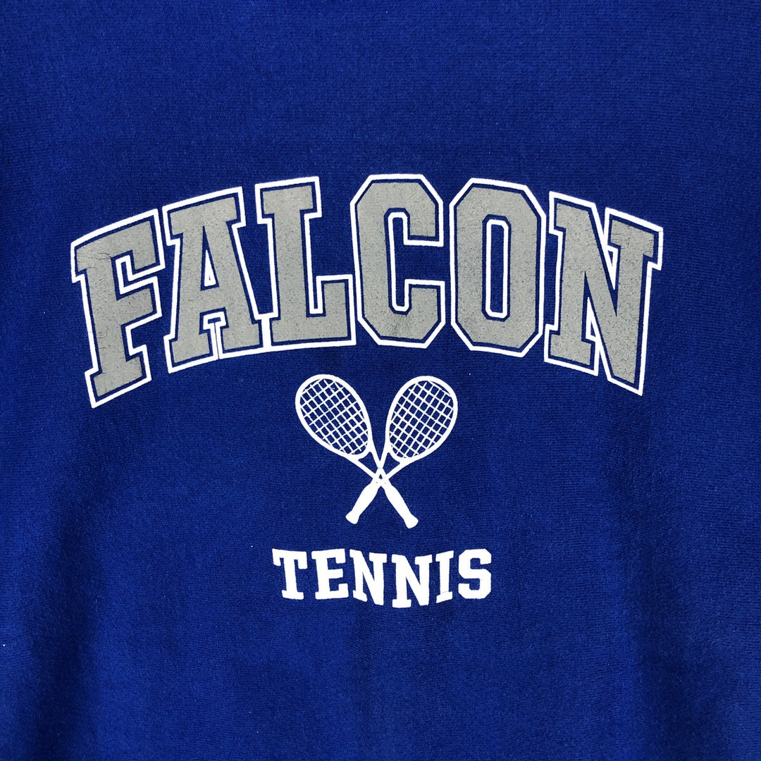 Champion REVERSE WEAVE Reverse Weave Printed Sweatshirt Trainer Men's XL cotton blue type Vintage Second Hand