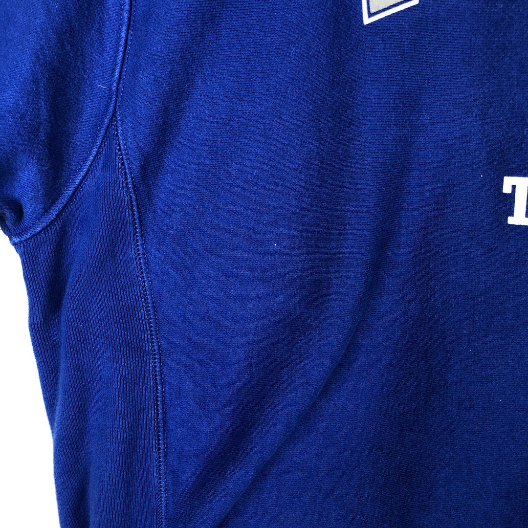Champion REVERSE WEAVE Reverse Weave Printed Sweatshirt Trainer Men's XL cotton blue type Vintage Second Hand