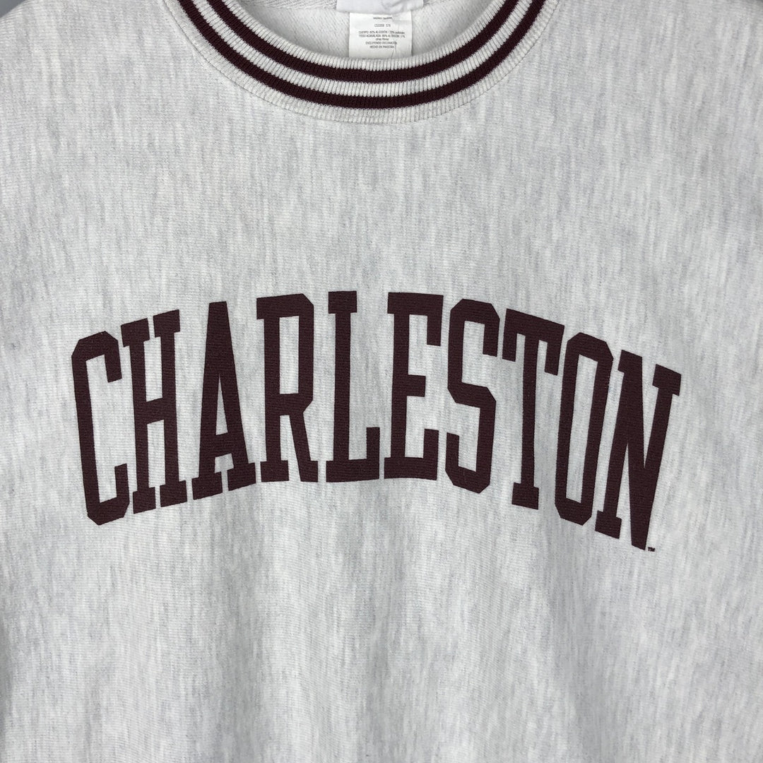 Champion REVERSE WEAVE Reverse Weave College Sweatshirt Trainer Men's M size cotton gray type Vintage Second Hand