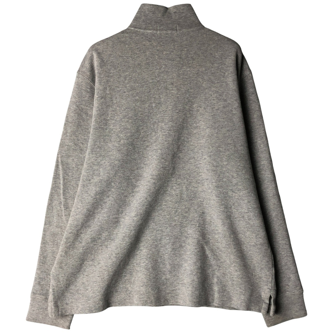 Ralph Lauren POLO RALPH LAUREN Half-zip sweatshirt, sweatshirt, men's size L cotton gray type Vintage Second Hand