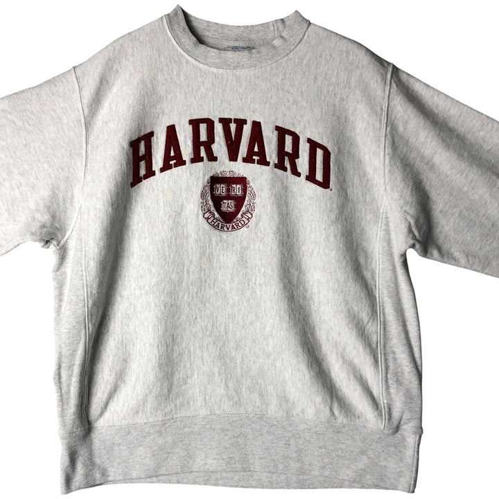 Champion Reverse Weave Harvard University College Sweatshirt, Men's Size Medium unclear gray type Vintage Second Hand