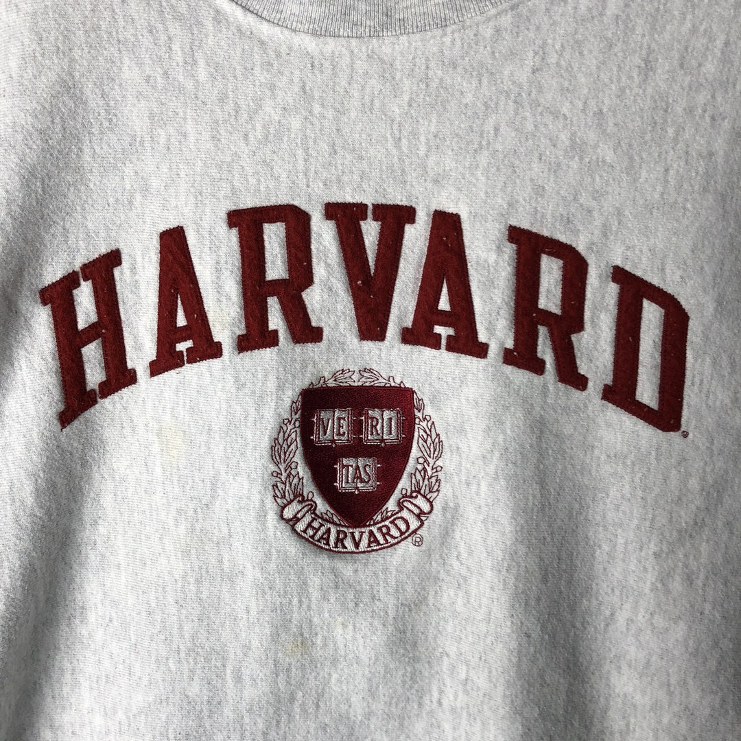 Champion Reverse Weave Harvard University College Sweatshirt, Men's Size Medium unclear gray type Vintage Second Hand