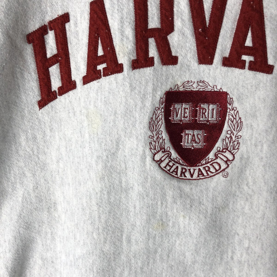 Champion Reverse Weave Harvard University College Sweatshirt, Men's Size Medium unclear gray type Vintage Second Hand