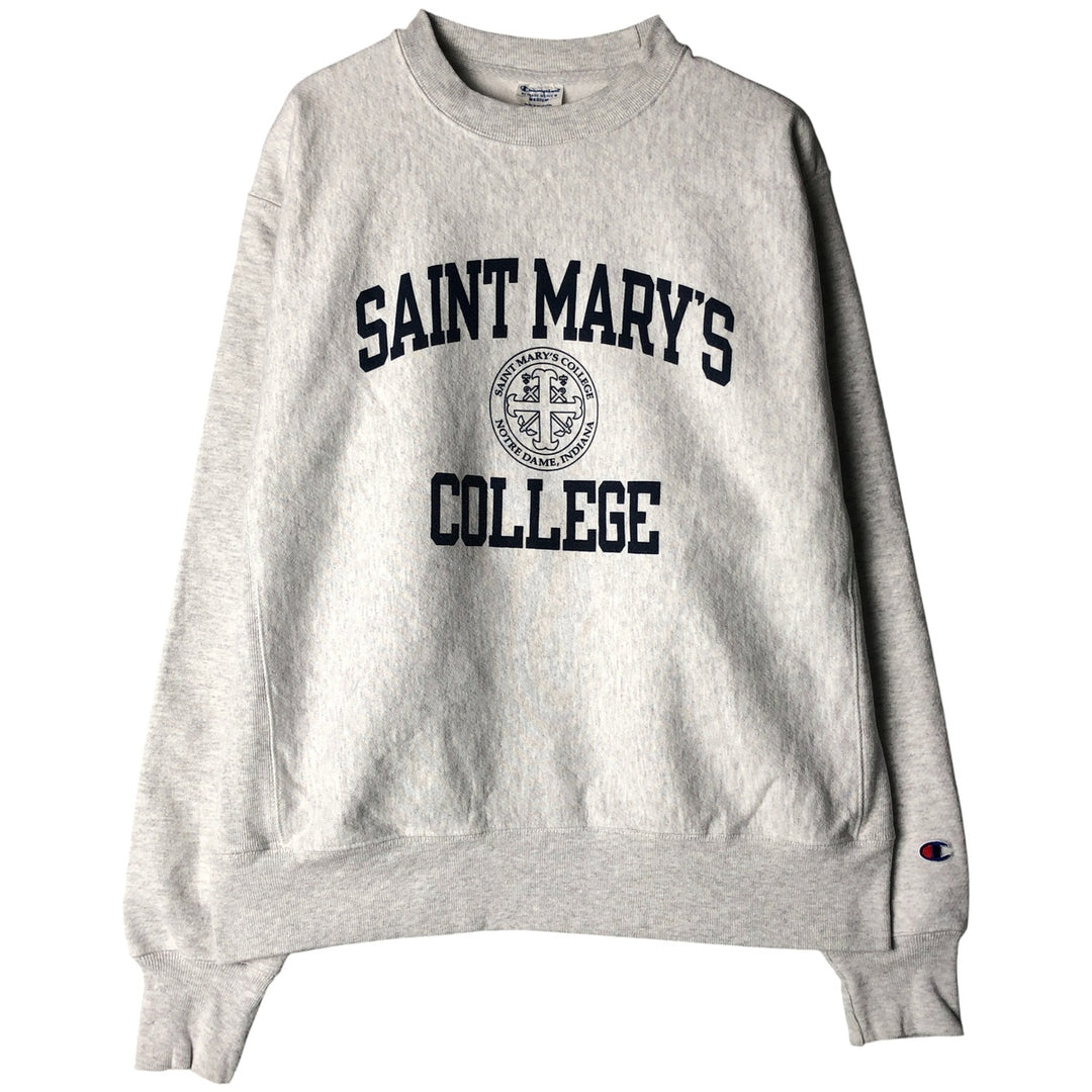 Champion Reverse Weave 3-Print College Sweatshirt, Men's Size Medium cotton gray type Vintage Second Hand