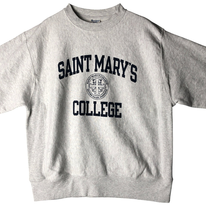 Champion Reverse Weave 3-Print College Sweatshirt, Men's Size Medium cotton gray type Vintage Second Hand