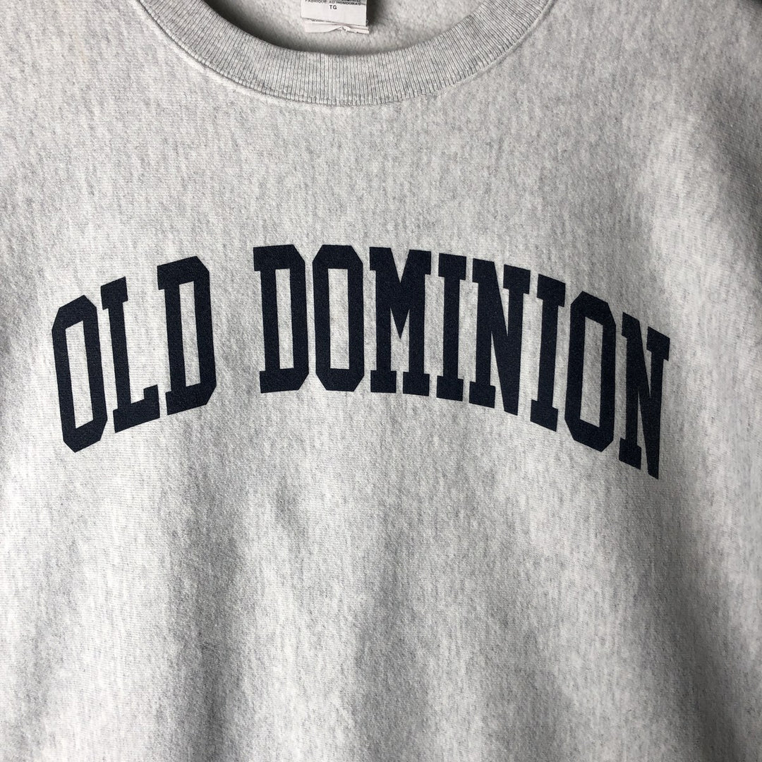 Champion Reverse Weave Print College Sweatshirt, Men's XL cotton gray type Vintage Second Hand