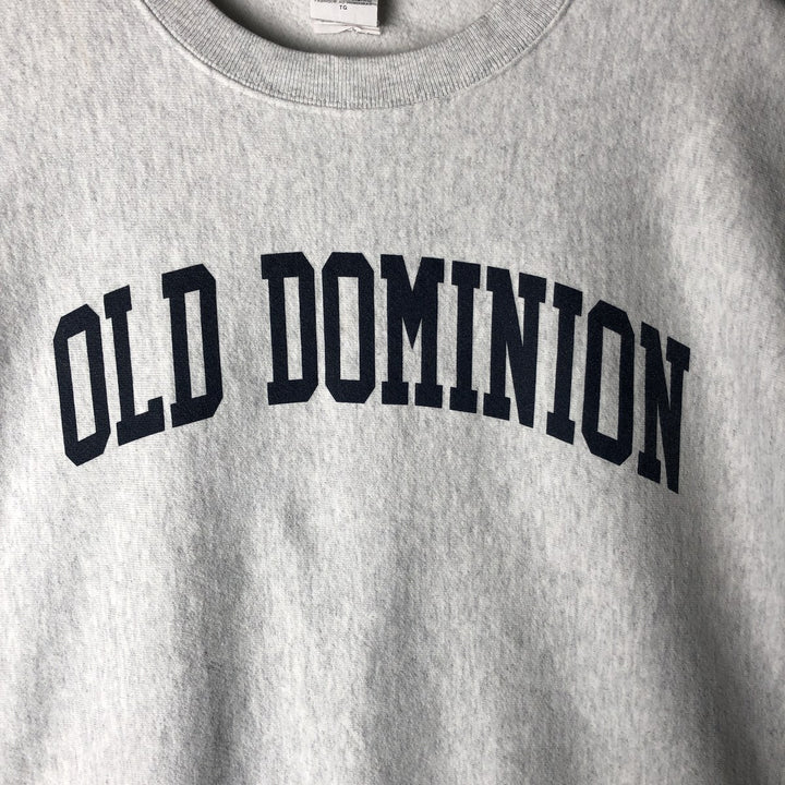 Champion Reverse Weave Print College Sweatshirt, Men's XL cotton gray type Vintage Second Hand