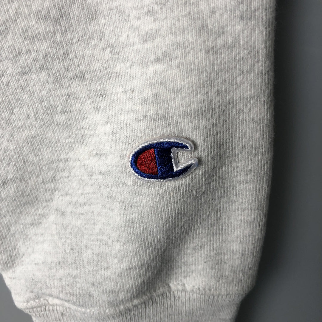 Champion Reverse Weave Print College Sweatshirt, Men's XL cotton gray type Vintage Second Hand