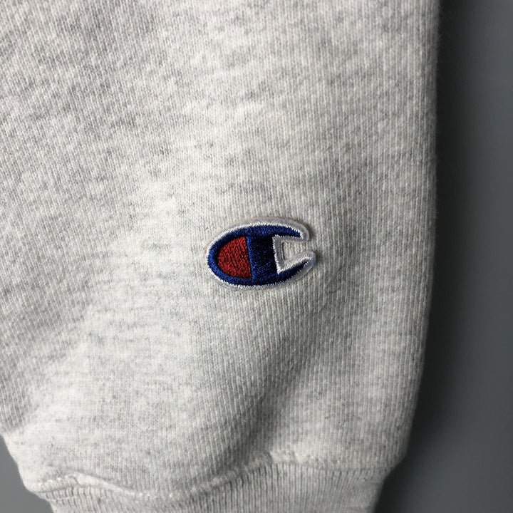 Champion Reverse Weave Print College Sweatshirt, Men's XL cotton gray type Vintage Second Hand