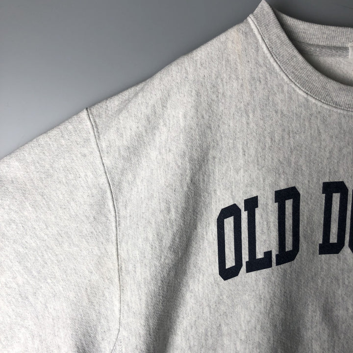 Champion Reverse Weave Print College Sweatshirt, Men's XL cotton gray type Vintage Second Hand