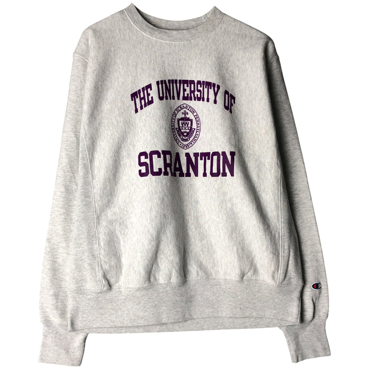 Champion Reverse Weave 3-Print College Sweatshirt, Men's Size Medium cotton gray type Vintage Second Hand
