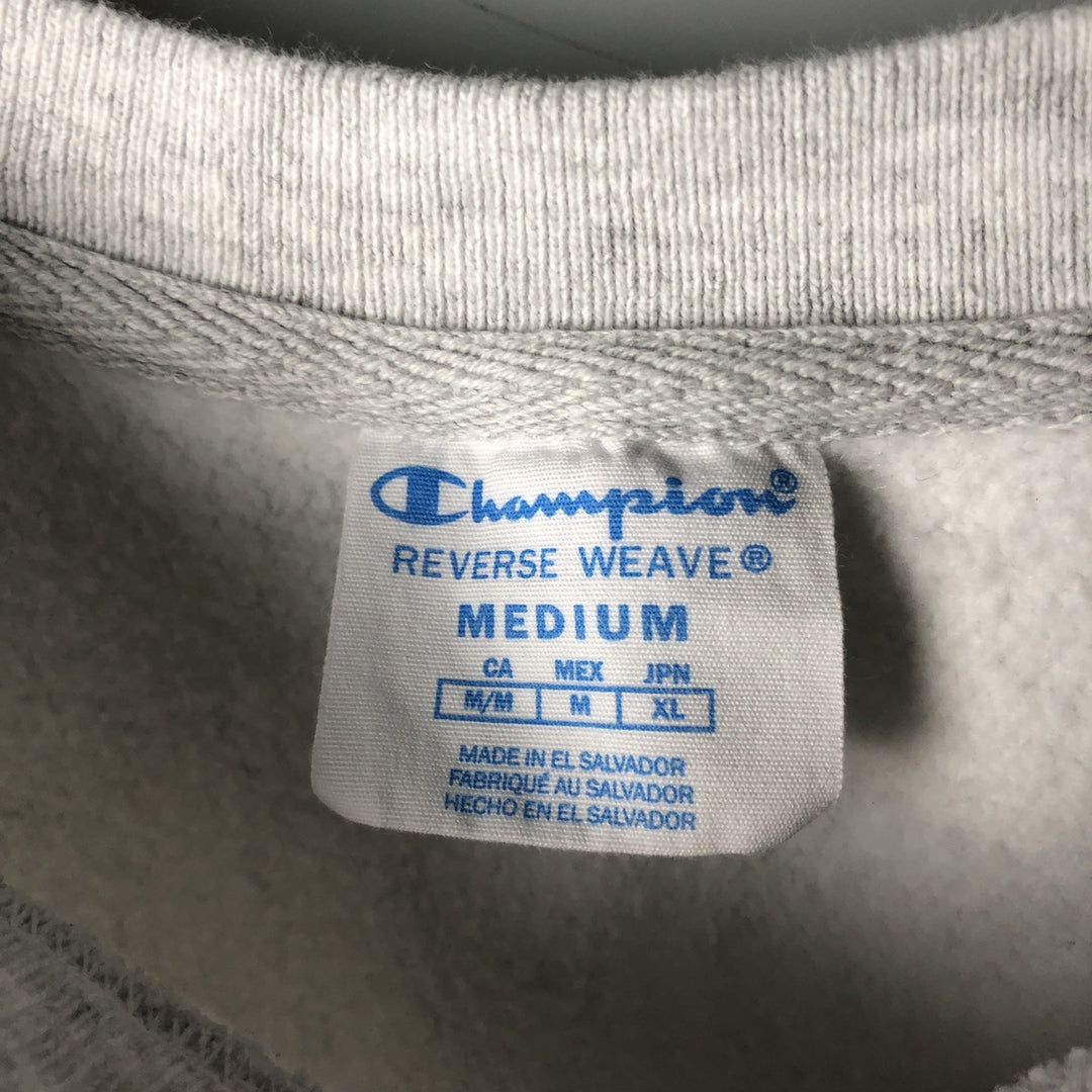 Champion Reverse Weave 3-Print College Sweatshirt, Men's Size Medium cotton gray type Vintage Second Hand