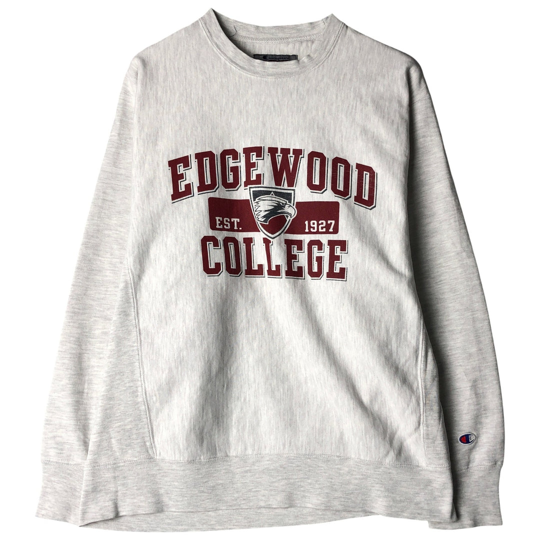 2000'S Champion Triple Print College Character Sweatshirt, Men's Size Medium cotton gray type Vintage Second Hand