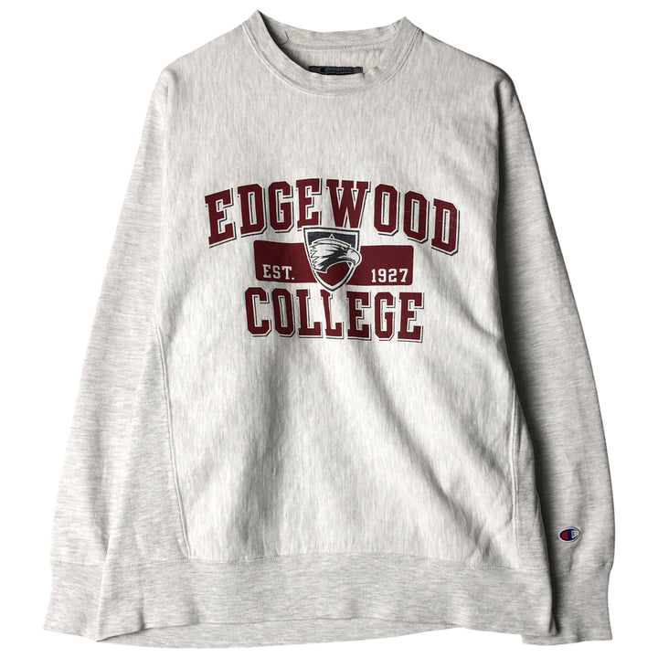 2000'S Champion Triple Print College Character Sweatshirt, Men's Size Medium cotton gray type Vintage Second Hand