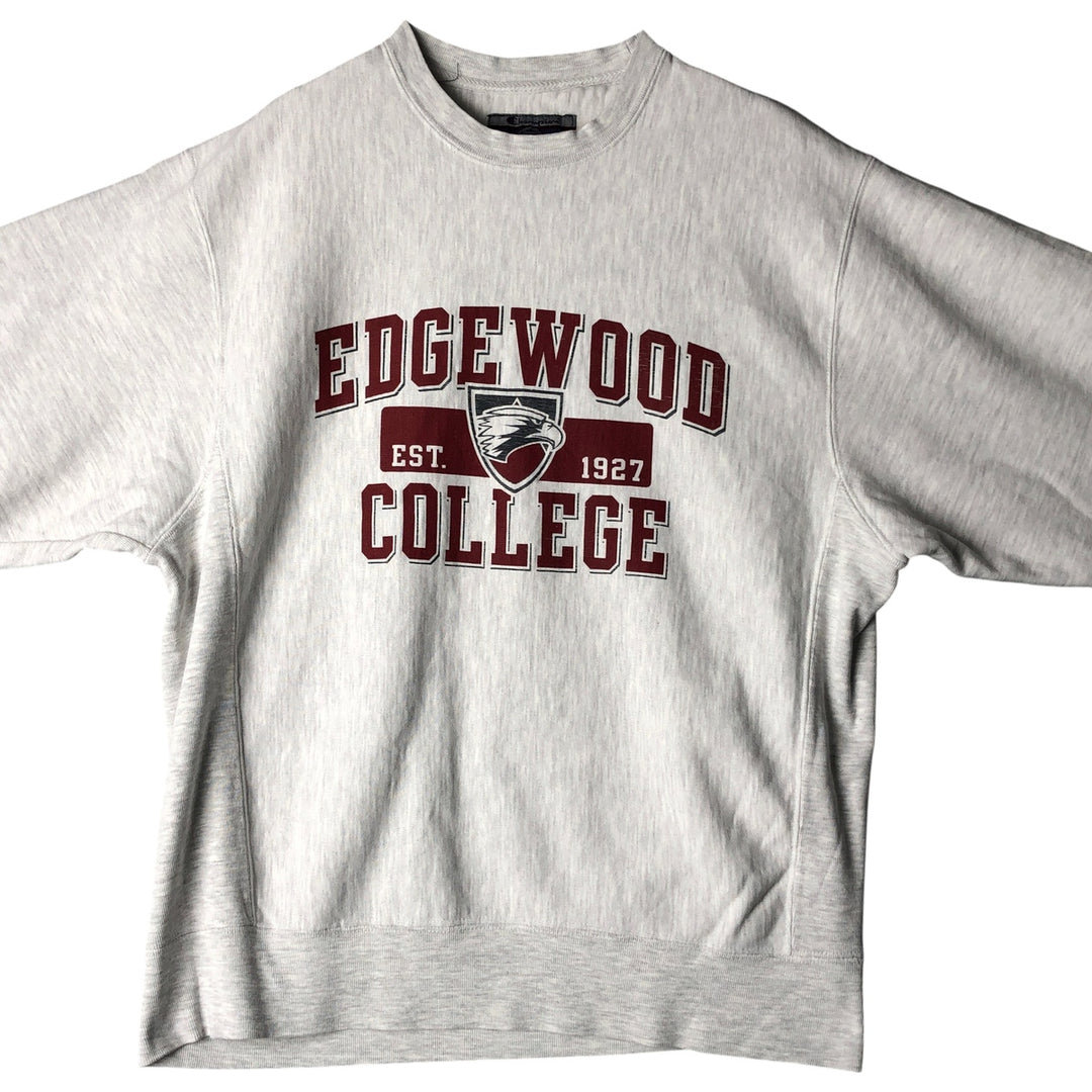 2000'S Champion Triple Print College Character Sweatshirt, Men's Size Medium cotton gray type Vintage Second Hand