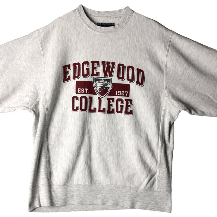 2000'S Champion Triple Print College Character Sweatshirt, Men's Size Medium cotton gray type Vintage Second Hand