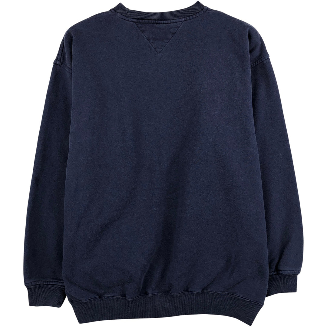 Tommy Hilfiger logo sweatshirt, size M, men's cotton navy blue type Vintage Second Hand