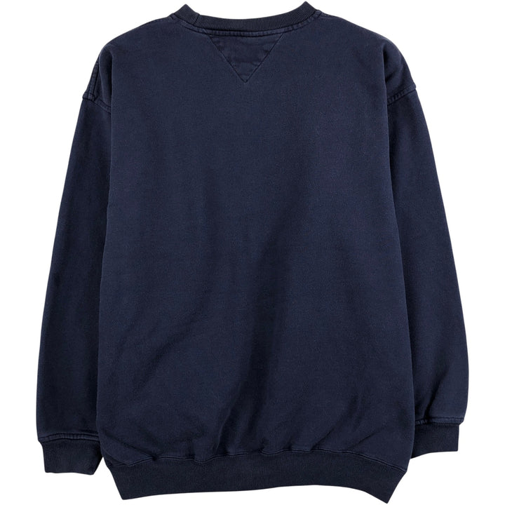 Tommy Hilfiger logo sweatshirt, size M, men's cotton navy blue type Vintage Second Hand