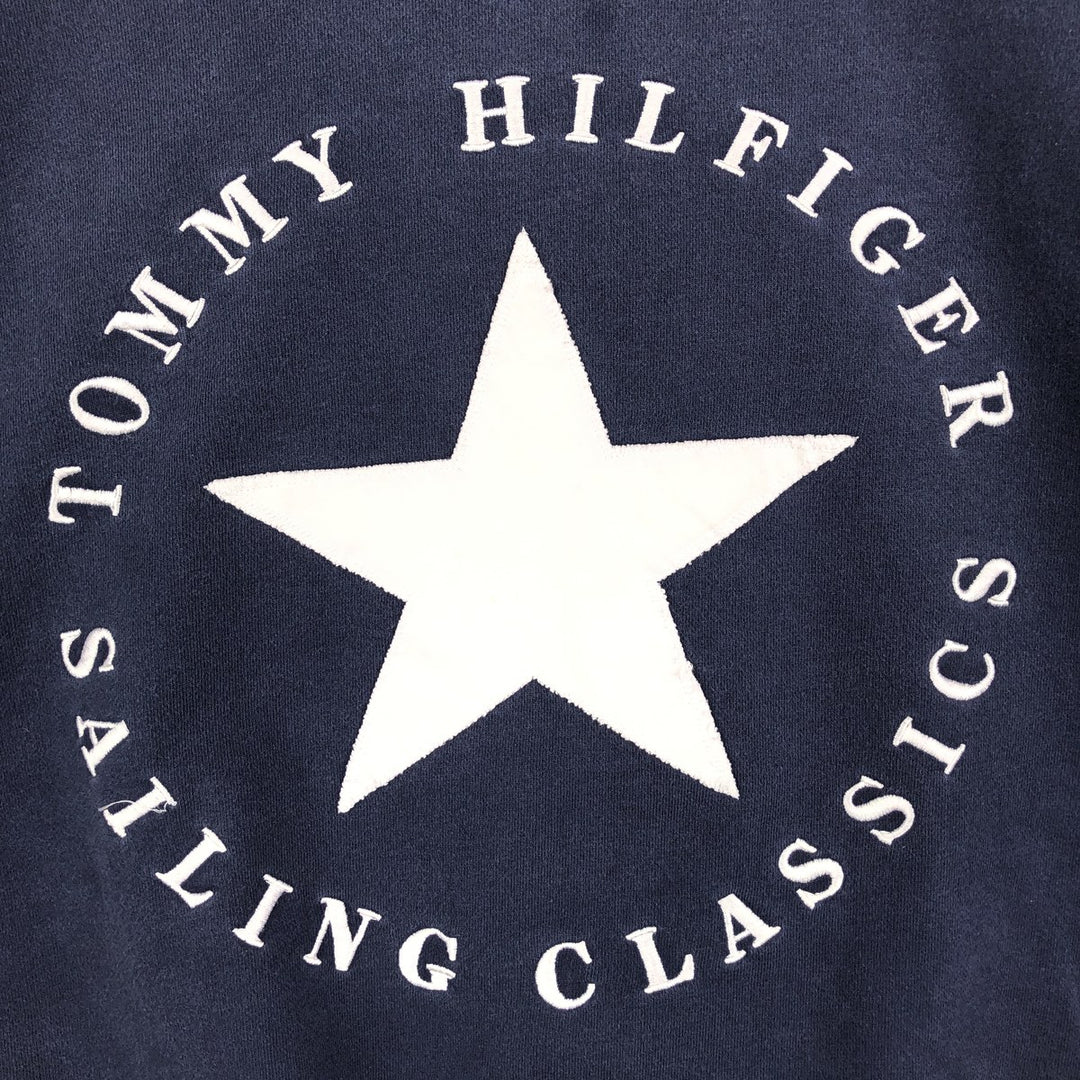 Tommy Hilfiger logo sweatshirt, size M, men's cotton navy blue type Vintage Second Hand