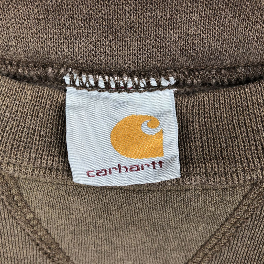 Carhartt One Point Logo Sweatshirt, Men's XXL unclear brown type Vintage Second Hand