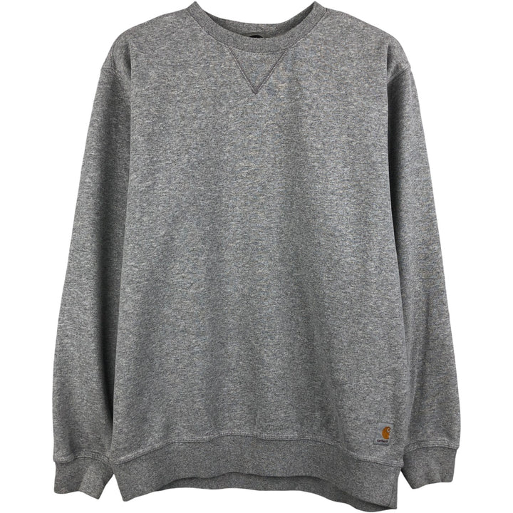 Carhartt Loose Fit One-Point Logo Sweatshirt, Men's Size Medium cotton gray type Vintage Second Hand