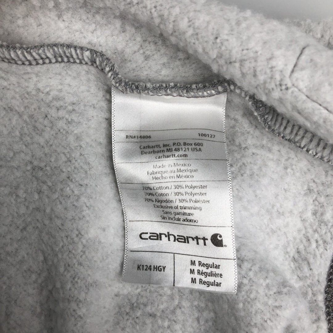 Carhartt Loose Fit One-Point Logo Sweatshirt, Men's Size Medium cotton gray type Vintage Second Hand