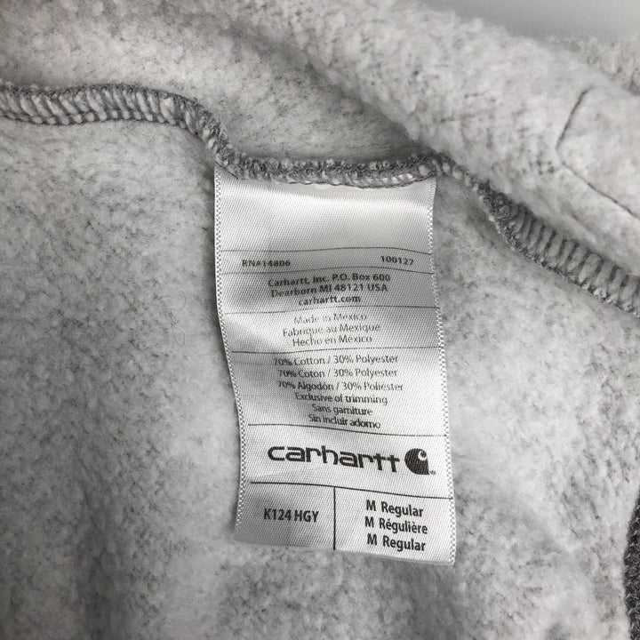 Carhartt Loose Fit One-Point Logo Sweatshirt, Men's Size Medium cotton gray type Vintage Second Hand