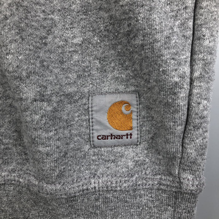 Carhartt Loose Fit One-Point Logo Sweatshirt, Men's Size Medium cotton gray type Vintage Second Hand