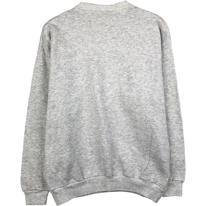 Vintage 90'S Lee Heavyweight Print Sweatshirt, Made in USA, Men's Size XL polyester gray type Vintage Second Hand