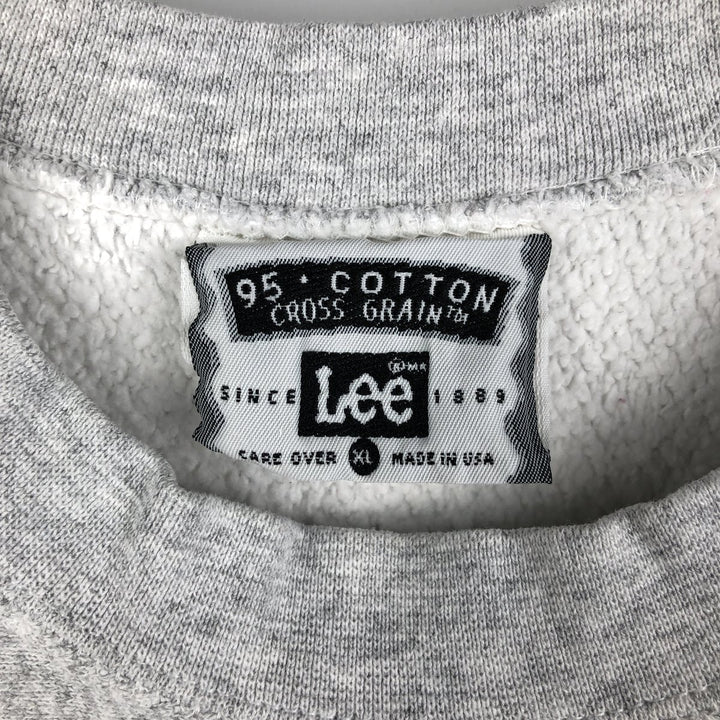 Vintage 90'S Lee Advertising Sweatshirt, Made in USA, Men's XL unclear gray type Vintage Second Hand