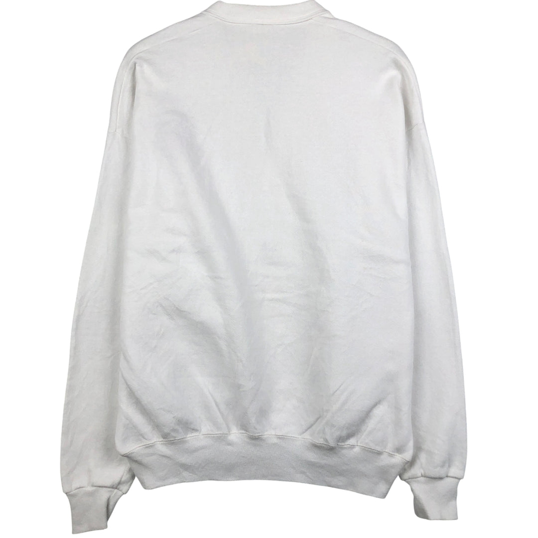 Vintage 90'S Jerzees cardigan, men's size XL unclear white type Vintage Second Hand