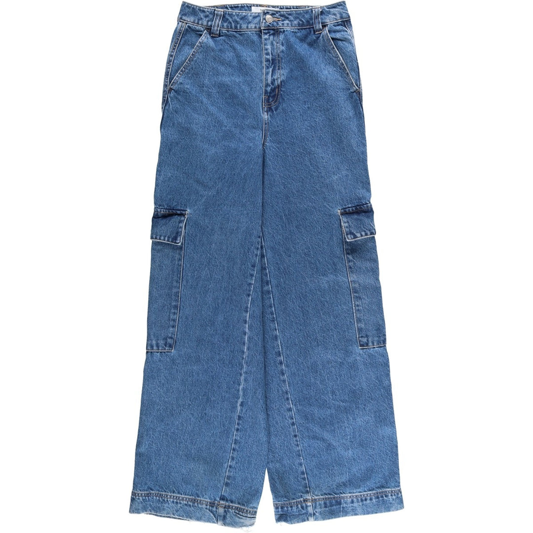 twik straight denim pants, women's size L (w28) unclear blue type Vintage Second Hand
