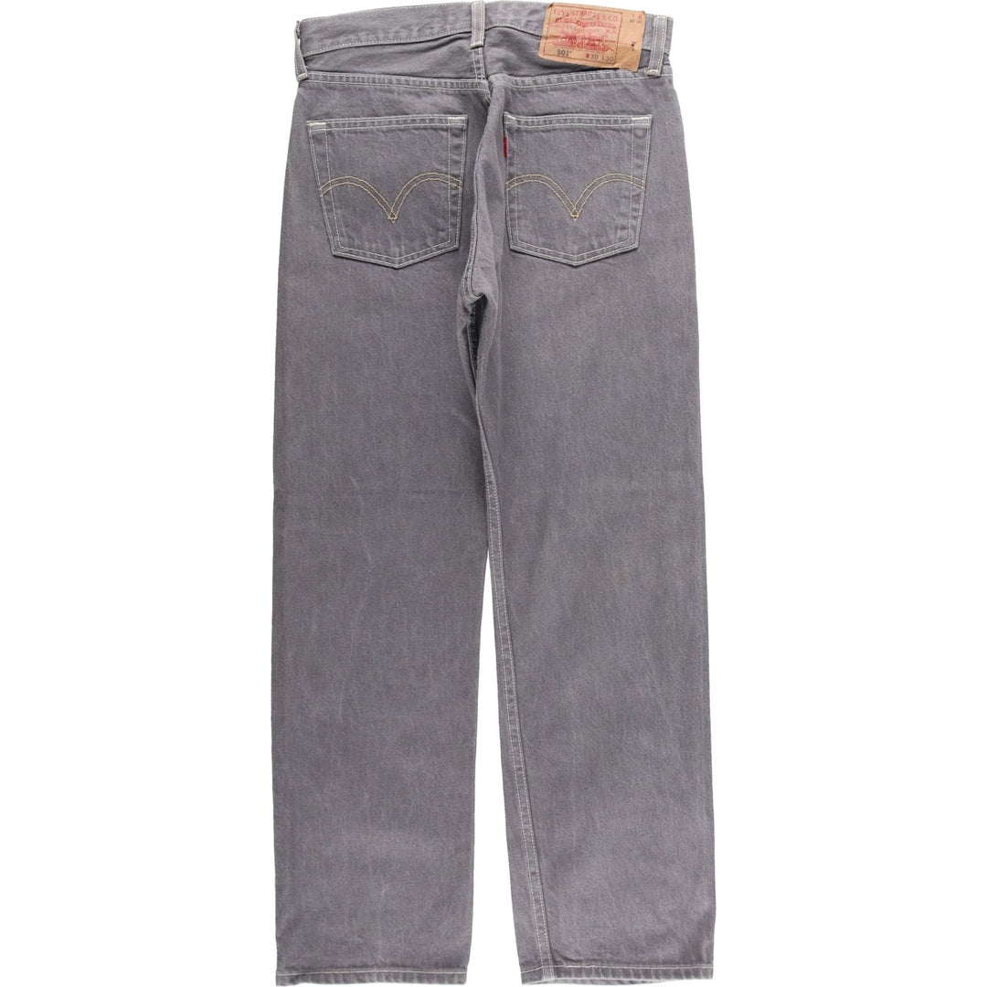 Levi's 501 Straight Denim Pants, Women's Size L (W29) cotton gray type Vintage Second Hand