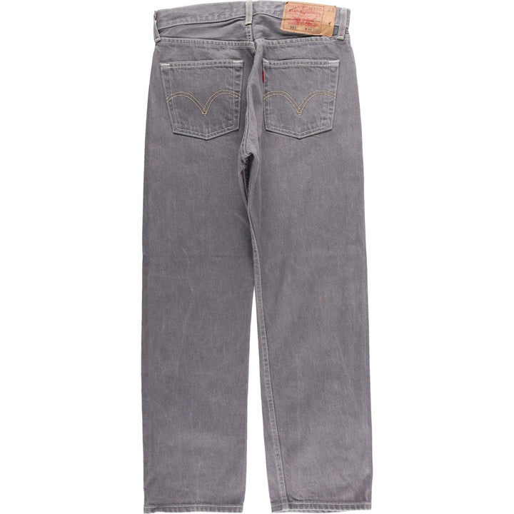 Levi's 501 Straight Denim Pants, Women's Size L (W29) cotton gray type Vintage Second Hand