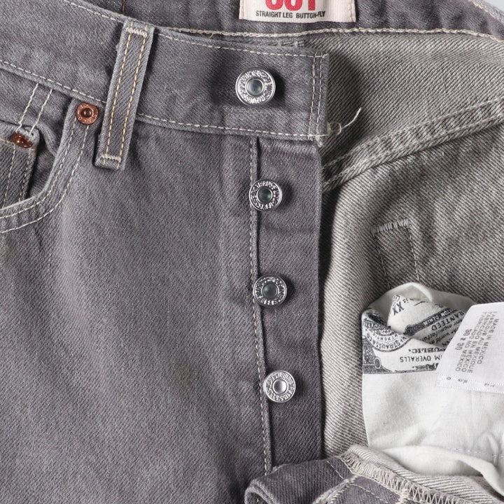 Levi's 501 Straight Denim Pants, Women's Size L (W29) cotton gray type Vintage Second Hand